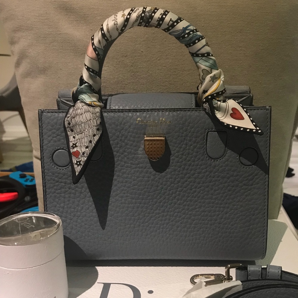 Mini Diorever Bag in Cloud (Rare Color!)
